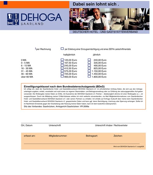 Beitrittserklaerung _Dehoga Saar _2016-2